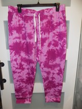 LITTLE BUM BUMS MAGENTA TIE DYE MAMA JOGGER SWEATPANTS SIZE 2XL WOMEN&#39;S NEW - $75.00
