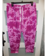 LITTLE BUM BUMS MAGENTA TIE DYE MAMA JOGGER SWEATPANTS SIZE 2XL WOMEN&#39;S NEW - $96.16 CAD