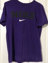 Mens Nike T Shirt M Purple Black Active Sz Medium - £17.53 GBP