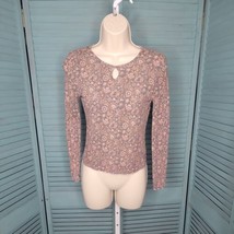 Art Class Cute Girls T-Shirt ~ Sz L {10/12} ~ Gray &amp; Pink ~ Long Sleeve - £9.94 GBP