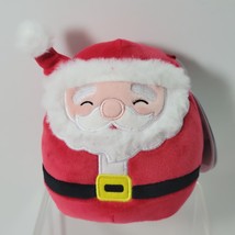 Squishmallow 4.5&quot; Nick Santa Claus Saint Red Kellytoy Christmas Plush Tag 2021 - £11.71 GBP