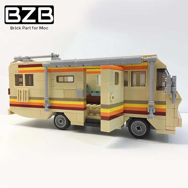 BZB MOC 17836 Breaking Bad RV Lab RV Truck Building Block Model Bricks - £44.69 GBP