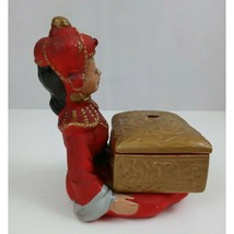 Vintage Ucagco Ceramics Japan Chinese Emperor Holding Golden Trinket Chest - £22.89 GBP