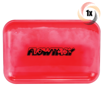 1x Tray FlowTray Fluorescent Quicksand Glow In The Dark Rolling Tray | Red - £20.39 GBP