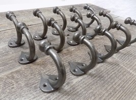 15 Coat Hooks U-SHAPE U Shape Iron Metal Hat Towel Spade Look Hat Closet Lot - £21.23 GBP