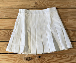 shein motf NWT women’s Pleated skort size XS white s6 - $15.74