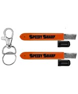 2 PACK Speedy Sharp Carbide Knife Sharpener, Key Chain &amp; Hook Ring included - £25.07 GBP