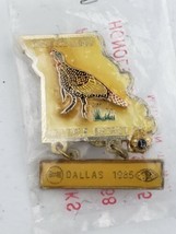 Vintage 1985 Missouri Multiple District 26 Dallas Turkey Lions Club Pin - £4.68 GBP