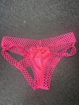 Victorias Secret Womens Size S Cheeky Underwear  Pink Lace Strappy Mesh NWT - $8.07