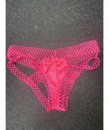 Victorias Secret Womens Size S Cheeky Underwear  Pink Lace Strappy Mesh NWT - £6.07 GBP