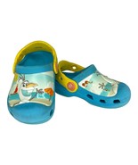 Crocs Olaf Frozen Clogs Kids 4-5C Blue Slip On Sandal Shoes - $19.79