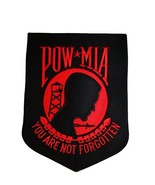 AES POW MIA Powmia Prisoner 9&quot;x12&quot; Black &amp; Red Wholesale lot of 6 Iron O... - $34.02 CAD