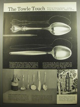 1955 Towle Old Colonial and Contour Silverware Advertisement - £14.48 GBP