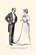Unnecessary Kissing by Charles Dana Gibson - Art Print - £17.37 GBP+