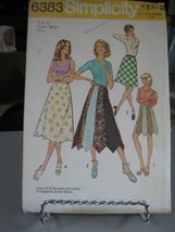 Simplicity 6383 Misses Skirts in 2 Lengths Pattern - Size 12 Waist 26 1/2 - $14.84