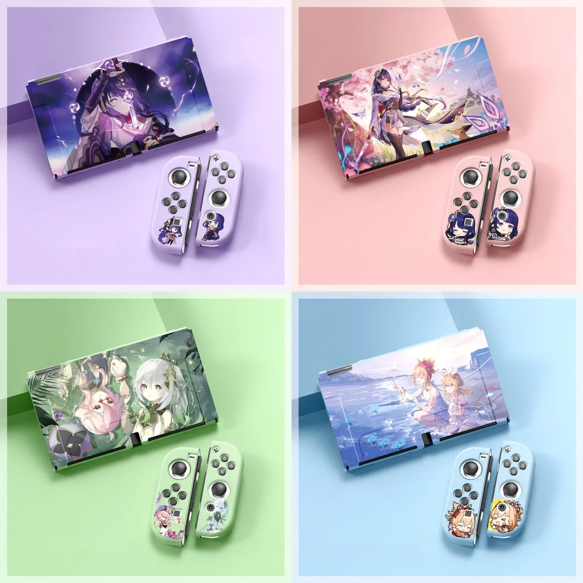 Anmie Cute Kawaii Japanese Girl  Case Cover for Nintendo Switch OLED Genshin - £21.89 GBP
