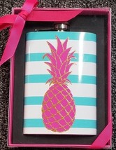 DEI Brand ~ Stainless Steel ~ Pineapple ~ 8 Oz Flask ~  6&quot; x 3.75&quot; x 1&quot; - $20.00