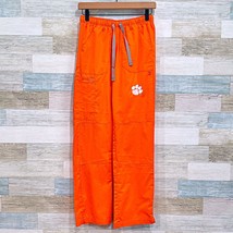 Clemson Tigers WonderWink Cargo Scrub Pants Orange Nursing Medical Womens XS - $29.69