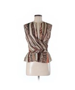 SALVATORE FERRAGAMO Sleeveless Snakeskin Leopard Animal Print Top - Size... - €172,81 EUR