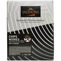 Valrhona Dark Chocolate Chips - 60% - 1 box - 11 lbs - $165.56