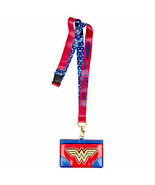 DC Comics Wonder Woman Symbol ID Card Holder Lanyard Multi-Color - £15.11 GBP