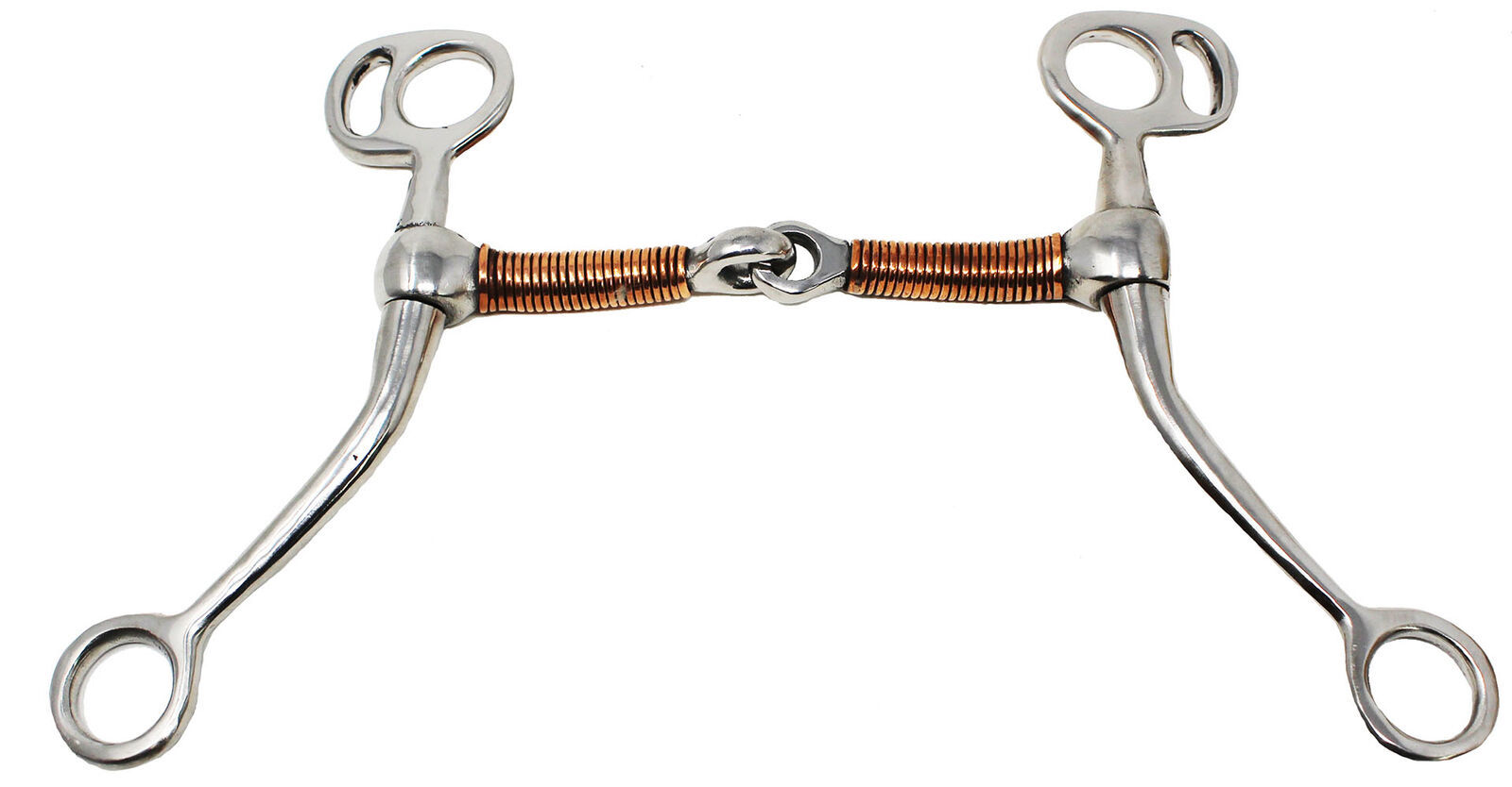 Horse Stainless Steel 5&quot; Copper Wire Wrapped Mouth Tom Thumb Snaffle Bit... - $21.77
