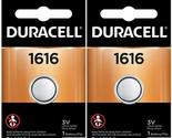 Duracell 1616 DL1616 CR1616 DL1616B2PK Coin Cell Watch Battery 3.0 Volt ... - £6.53 GBP