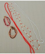 Lot of 3 seed bead necklaces &amp; 2 seed bead bracelets- 1 marked Coro - $27.74 CAD