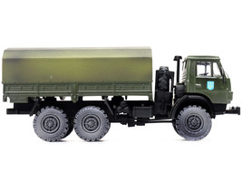 Kamaz 4310 Transport Truck Green Weathered Ukrainian Ground Forces 1/72 Diecast - £40.55 GBP