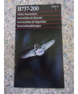 INFLIGHT Safety Card - US Airways - B737-200 ISSUE 1, 1989 - €16,88 EUR