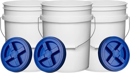 House Naturals 5 Gallon Plastic Bucket Pail Food Grade BPA Free with Blu... - £73.44 GBP