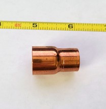 5/8&quot; x 1/2&quot; Inch C x C Copper Reducing Coupling with Rolled Tube Stop in Pipe - £10.94 GBP