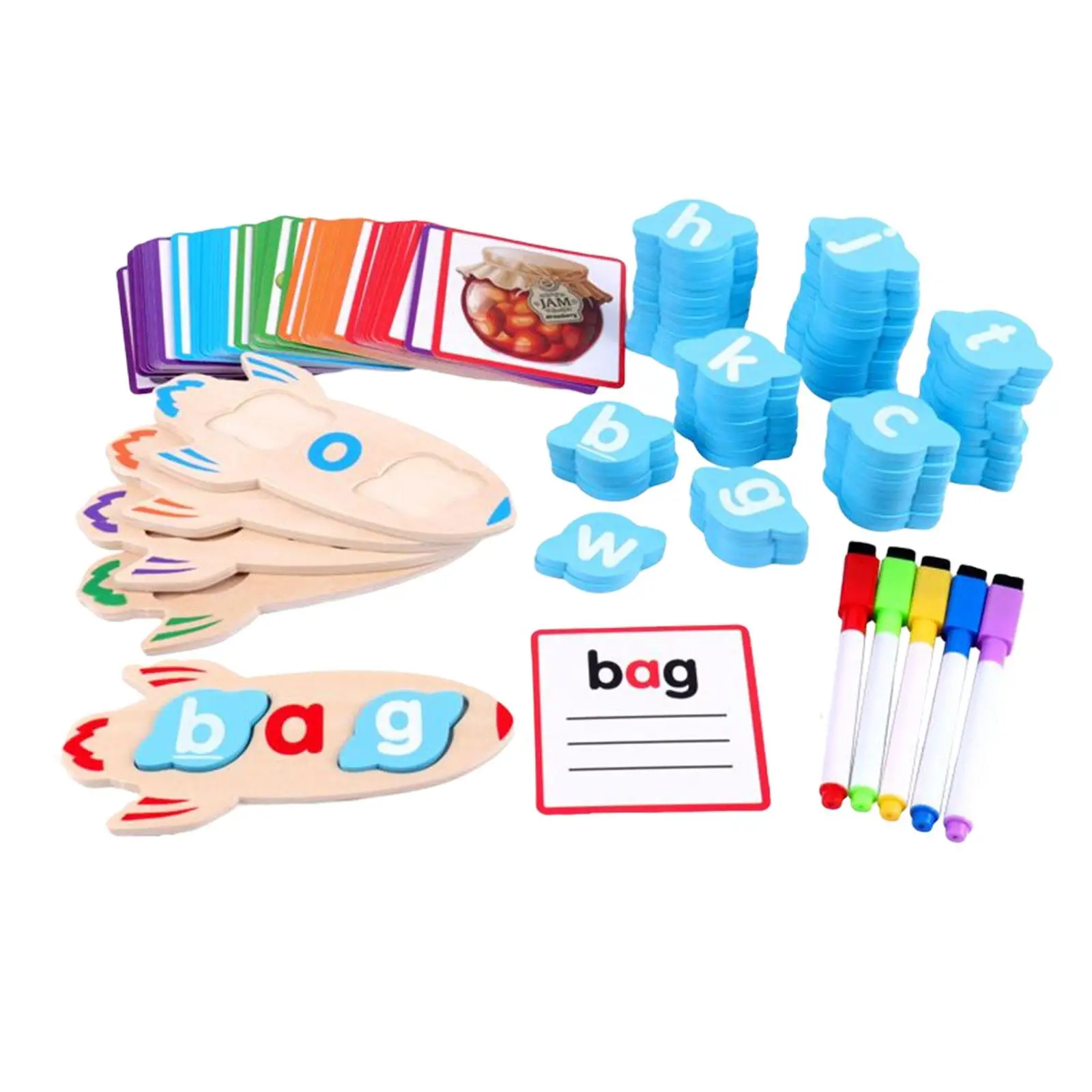Vowel Reading Letters Sorting Spelling Games CVC word Games for Game Exercise - £19.58 GBP