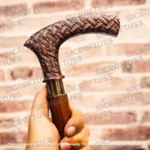 Walking Stick, Handle Wooden Victorian Foldable Cane Collectible Men&#39;s Gift. - £15.67 GBP+