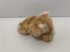 Russ Berrie sleeping small mini orange tabby cat kitten kitty stuffed an... - $12.86