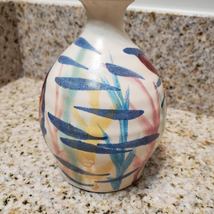 Studio Pottery Vase with Fish design, Vintage Hart 1993, Ceramic Air Plant Vase image 4