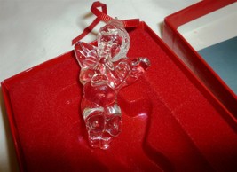 CHARMING WATERFORD CRYSTAL CHERUB WITH TRUMPET CHRISTMAS ORNAMENT NMB - $32.00