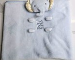 Hallmark Blue Elephant Lovey Security Baby Blanket Never Forget You&#39;re L... - $16.78
