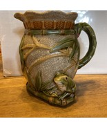 vintage Chinese Pitcher with Frogs bamboo And Lily Pads made by Oriental... - £36.80 GBP