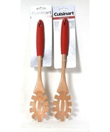 2 Count Cuisinart Beechwood Soft Grip Non Slip Silicone Handle Pasta Server - £15.62 GBP