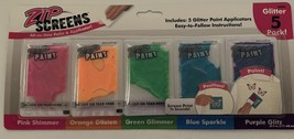 Zip Screens Fabric Paint and Applicator 5 NEON Colors by HORIZON NEW - $10.16