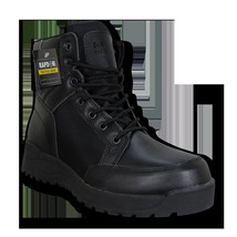 Black Leather 6&quot; Tactical Boots Size 6 7 8 9 10 11 12 - £80.60 GBP