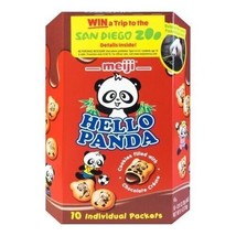 MEIJI Hello Panda Cream Cookie Chocolate Flavor Family Pack  - 9.1oz(10 packs) - $14.36