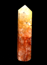 Himalayan red golden healer azeztulite infusion of divine fire tiny obelisk#6279 - £21.89 GBP