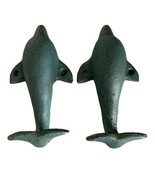 Dolphin Porpoise Cast Iron Wall Mounted Bathroom Towel/ Robe Hooks Unique - £28.47 GBP