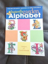 Vtg Butterfly Garden Alphabet, Leisure Arts #3684, Carol Schmidt 2005 - $8.54