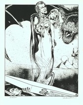 Signed MONSTER Dracula Vampire Comic Art Print ~ Mike Schneider - £23.32 GBP
