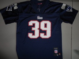 Laurence Maroney #39 Screen Reebok New England Patriots NFL Jersey Youth L Blue - £17.00 GBP