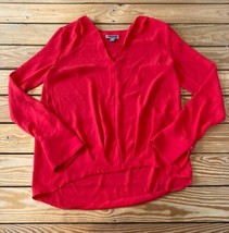 Chelsea 28 Women’s V Neck pullover blouse size XS Red F12 - £13.24 GBP