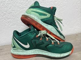 NIKE LEBRON XI 11 LOW &quot;BISCAYNE&quot; MYSTIC GREEN-WHITE-MINT SZ 9.5 Miami Hu... - $1,218.04 MXN